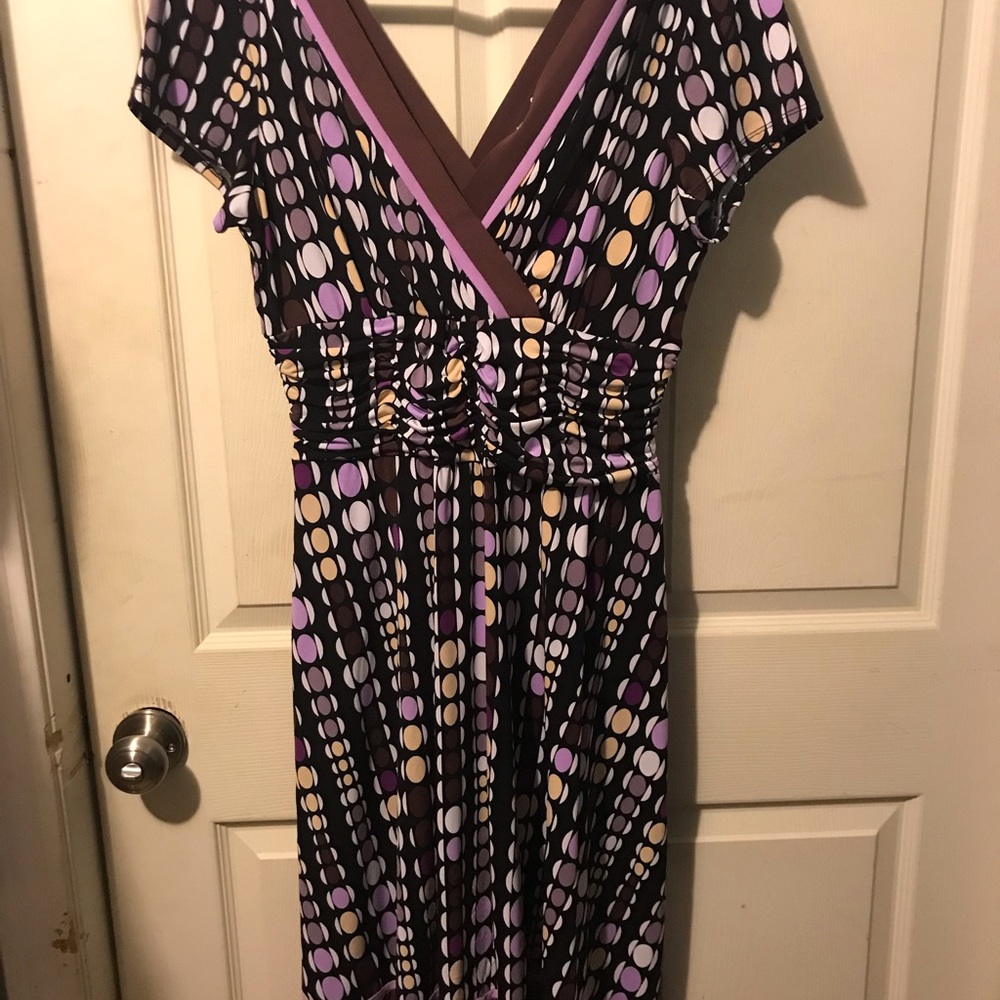 Colorful polka dot design dress